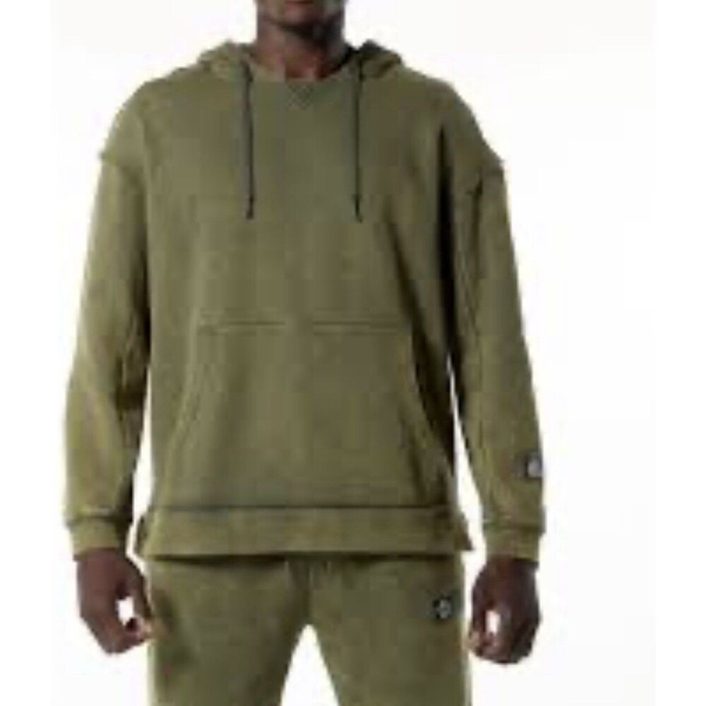 Alphalete Men’s Terry Oversized Hoodie - Green Aventurine , Size XLarge